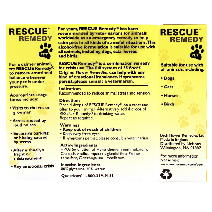 Rescue Remedy Pet  Curated Wellness