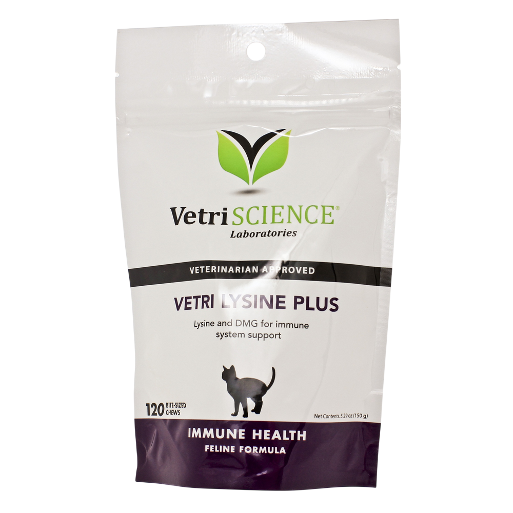 Vetri-Lysine Plus Chicken Liver 120 chew Curated Wellness