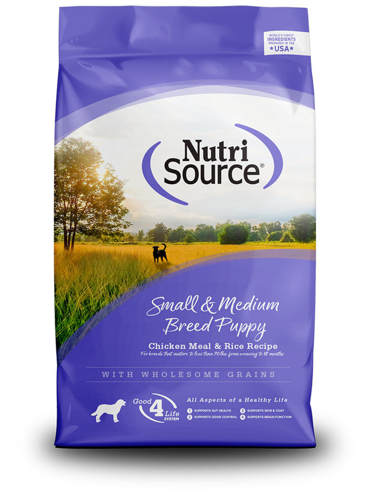 NutriSource Small & Medium Breed Puppy Chicken & Rice Dry Dog Food