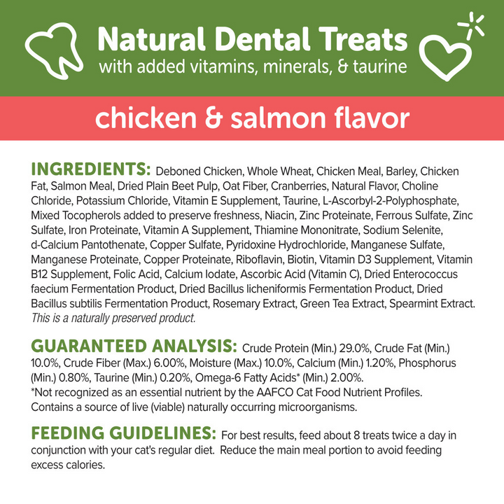 Whimzees Cat Dental Chicken & Salmon Flavor