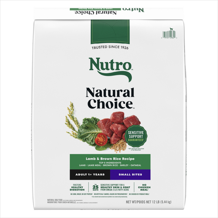 Nutro Wholesome Essentials Small Bites Adult Pasture-Fed Lamb & Rice Dry Dog Food