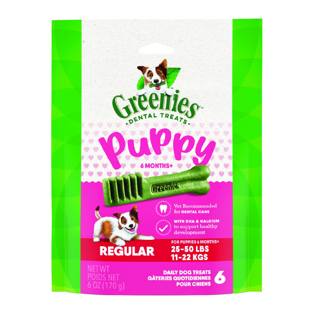 Greenies Natural Dental Puppy Treats Regular Size
