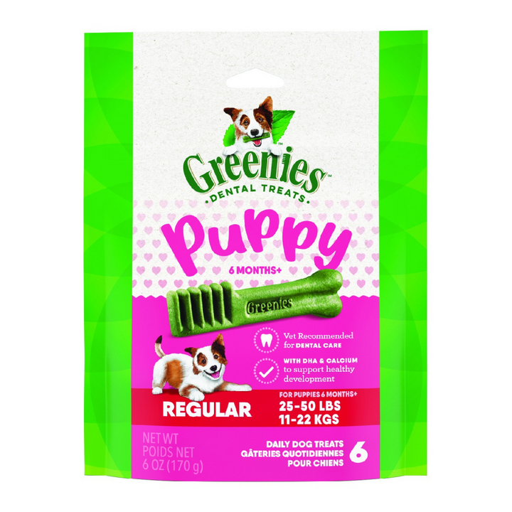 Greenies Natural Dental Puppy Treats Regular Size