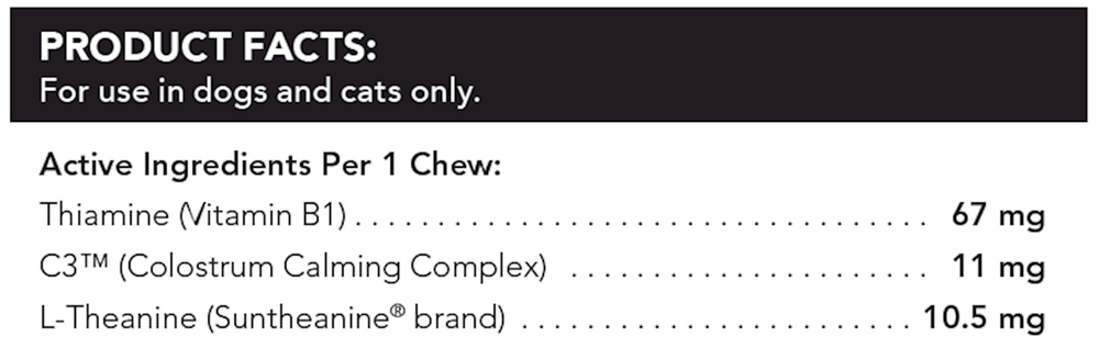 Composure Mini Bite Sized Chews 30 chews Curated Wellness
