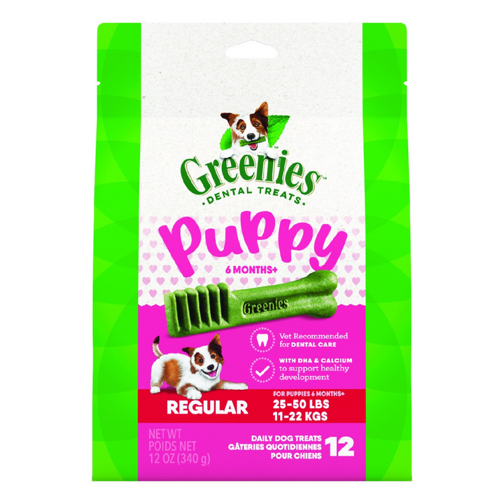 Greenies Natural Dental Puppy Treats Regular Size