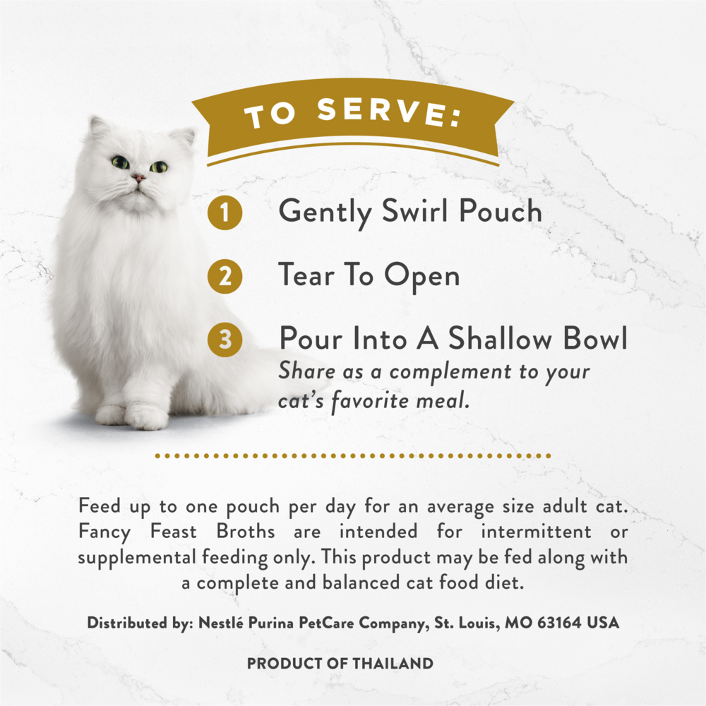 Fancy Feast Creamy Broths Wild Salmon & Whitefish Wet Cat Food