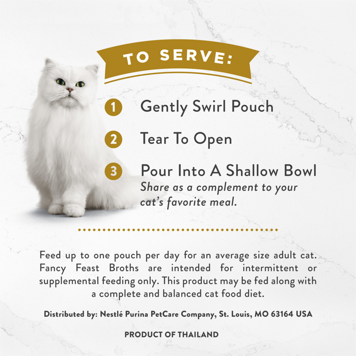 Fancy Feast Creamy Broths Wild Salmon & Whitefish Wet Cat Food