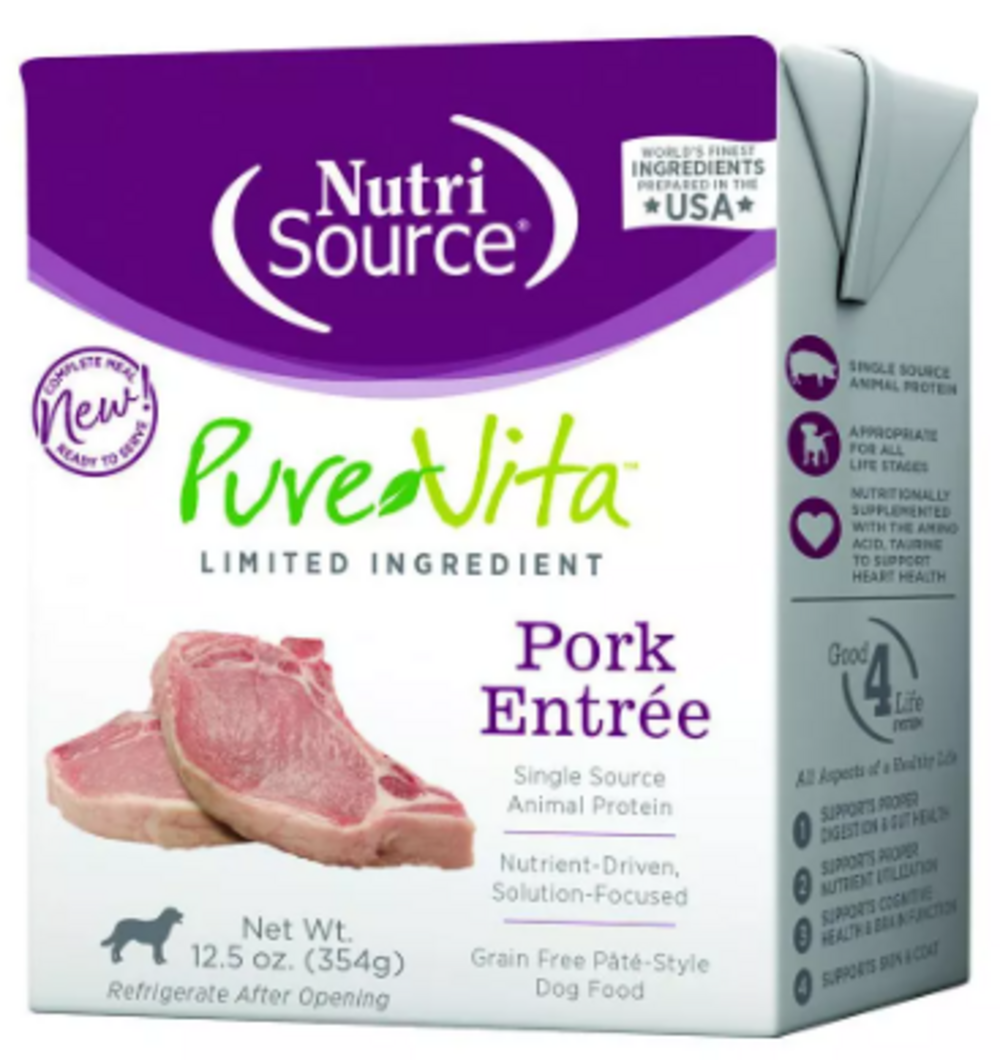 PureVita Pork Entree Dog Food