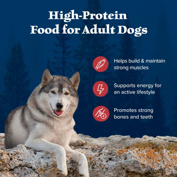 Blue Buffalo Wilderness Rocky Mountain Recipe High Protein Natural Red Meat with Grain Adult Dry Dog Food
