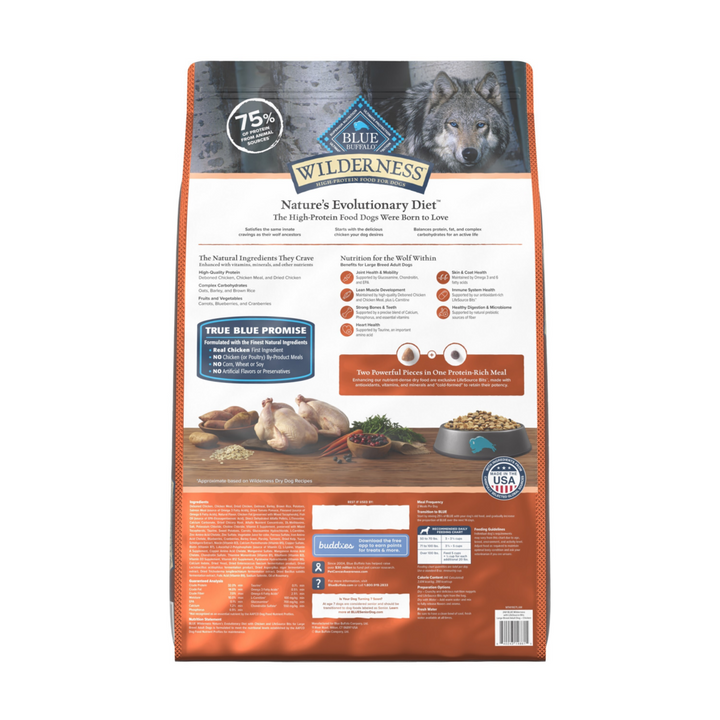 Blue Buffalo Wilderness Chicken Large Breed Adult Dry Dog Food