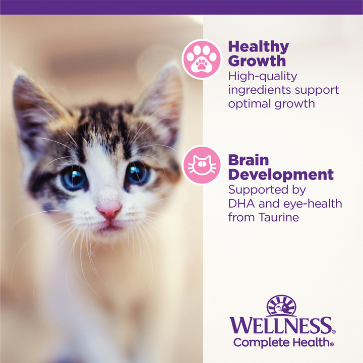 Wellness Complete Health Chicken Whitefish Tuna Variety Pack Wet Kitten Food
