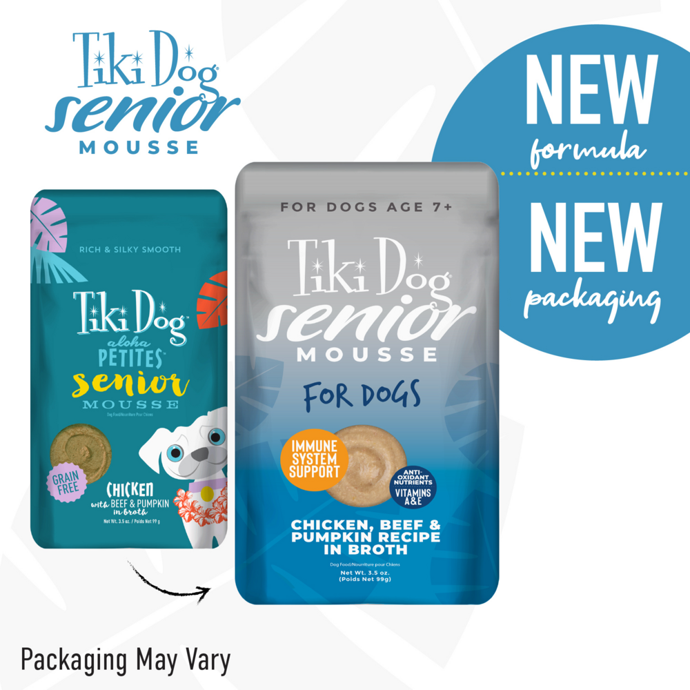 Tiki Dog Aloha Petites Chicken Senior Mousse