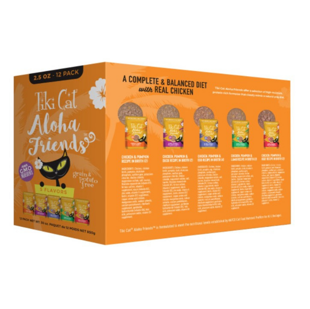 Tiki Cat Friends Variety Pack Wet Cat Food Pouches