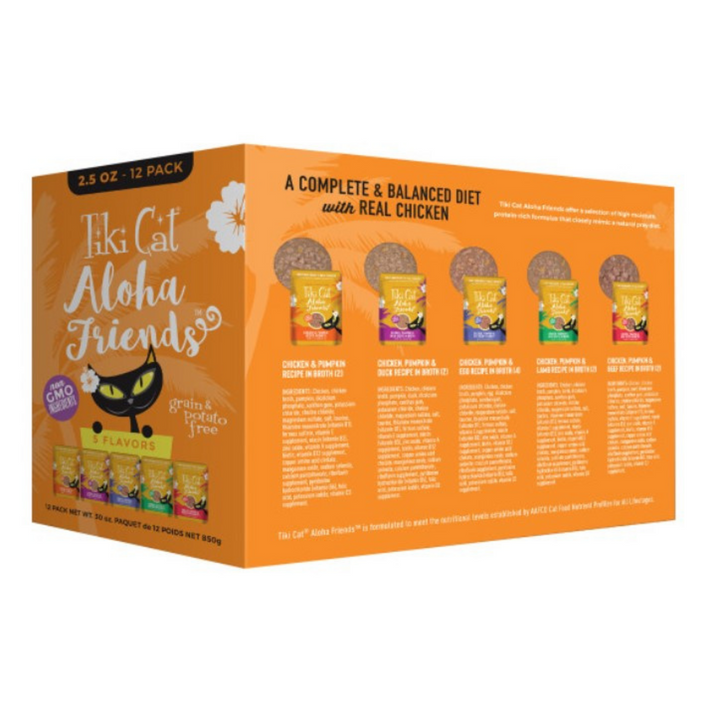 Tiki Cat Friends Variety Pack Wet Cat Food Pouches