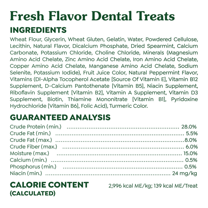Greenies Large Mint Dental Dog Chews