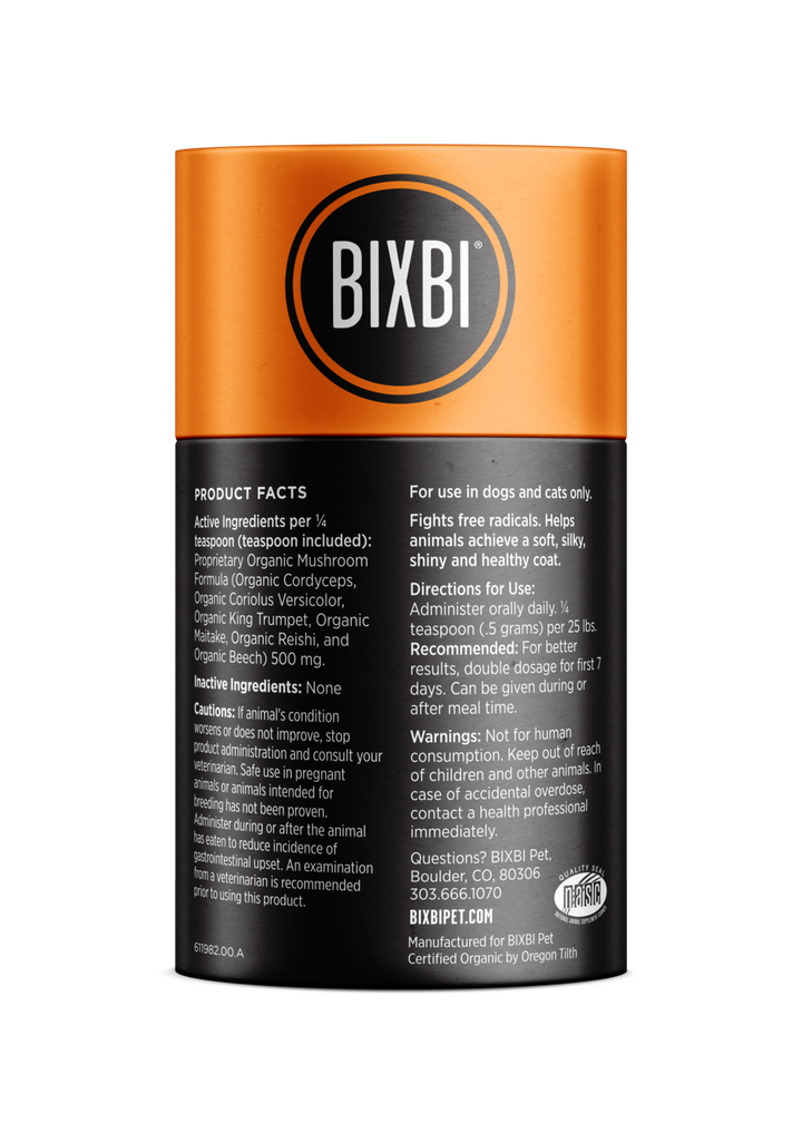 Bixbi Organic Pet Superfood Skin and Coat Supplement for Dogs and Cats