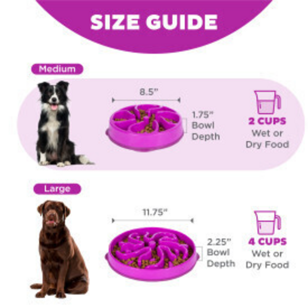 Outward Hound Fun Feeder Flower Dog Bowl