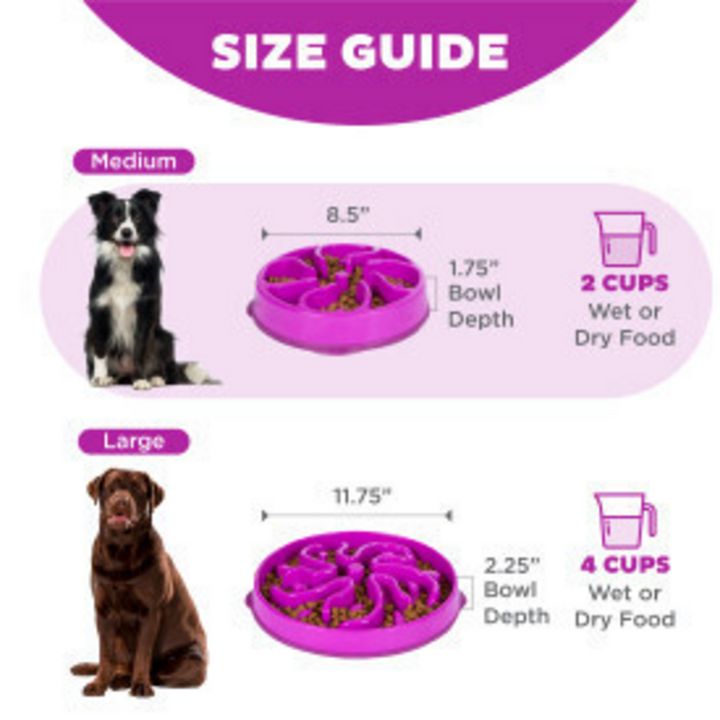 Outward Hound Fun Feeder Flower Dog Bowl