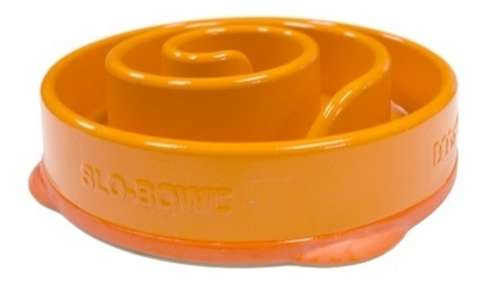 Outward Hound Fun Feeder Orange Swirl Dog Bowl