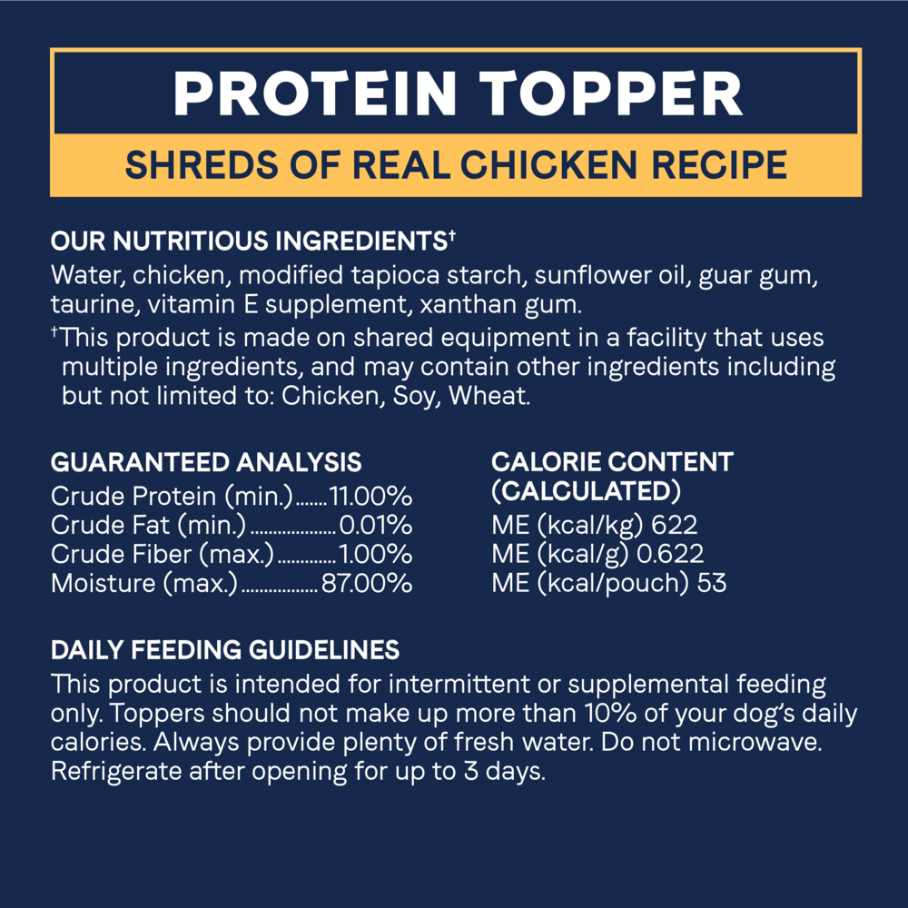 Canidae Pure Protein Topper, Shreds of Real Chicken in Gravy