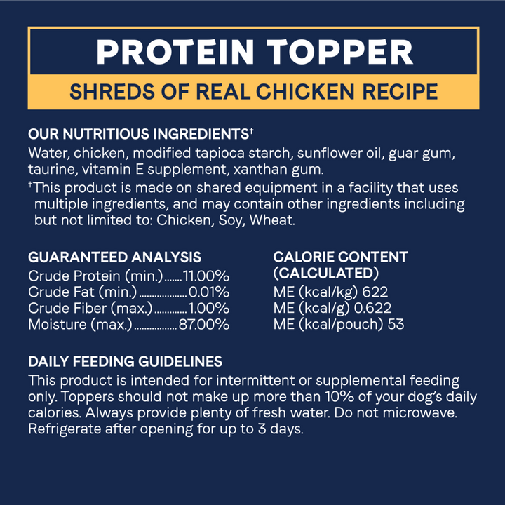 Canidae Pure Protein Topper, Shreds of Real Chicken in Gravy