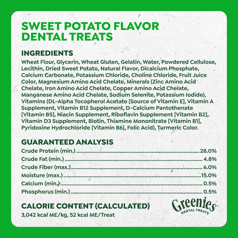 Greenies Dental Bone Sweet Potato  Petite