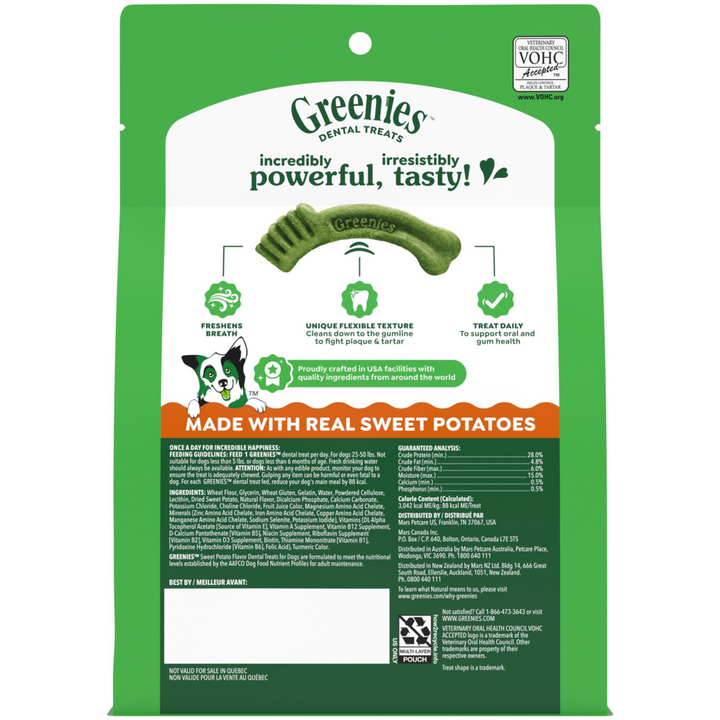 Greenies Dental Bone Sweet Potato Regular