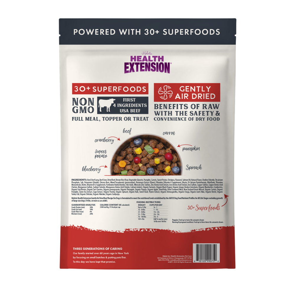 Health Extension Air Dried Super Food Beef Dog Food