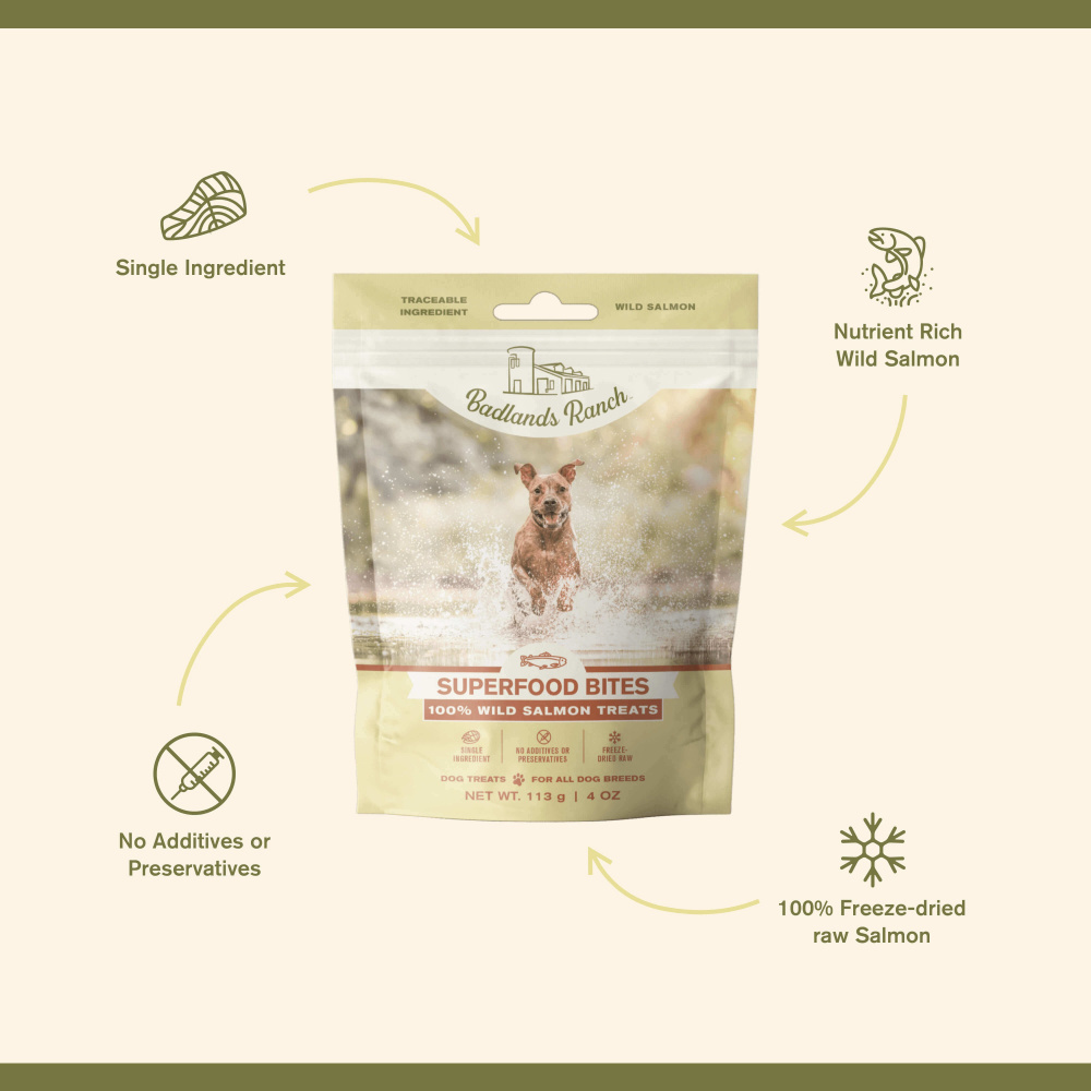 Badlands Ranch Superfood Bites Salmon Treats