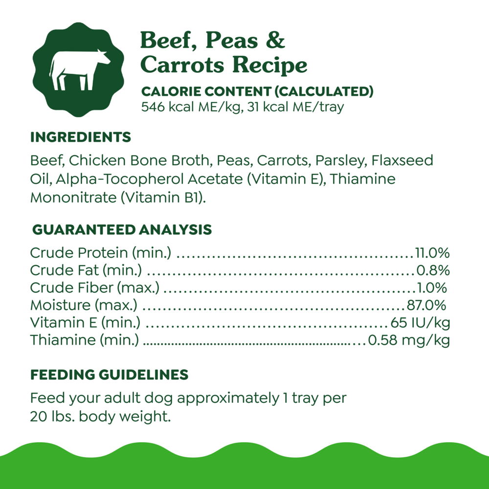 Greenies Beef Barley Carrot and Broccoli in Bone Broth Wet Dog Food Topper