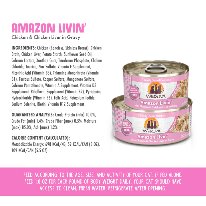 Weruva Amazon Livin' Canned Cat Food