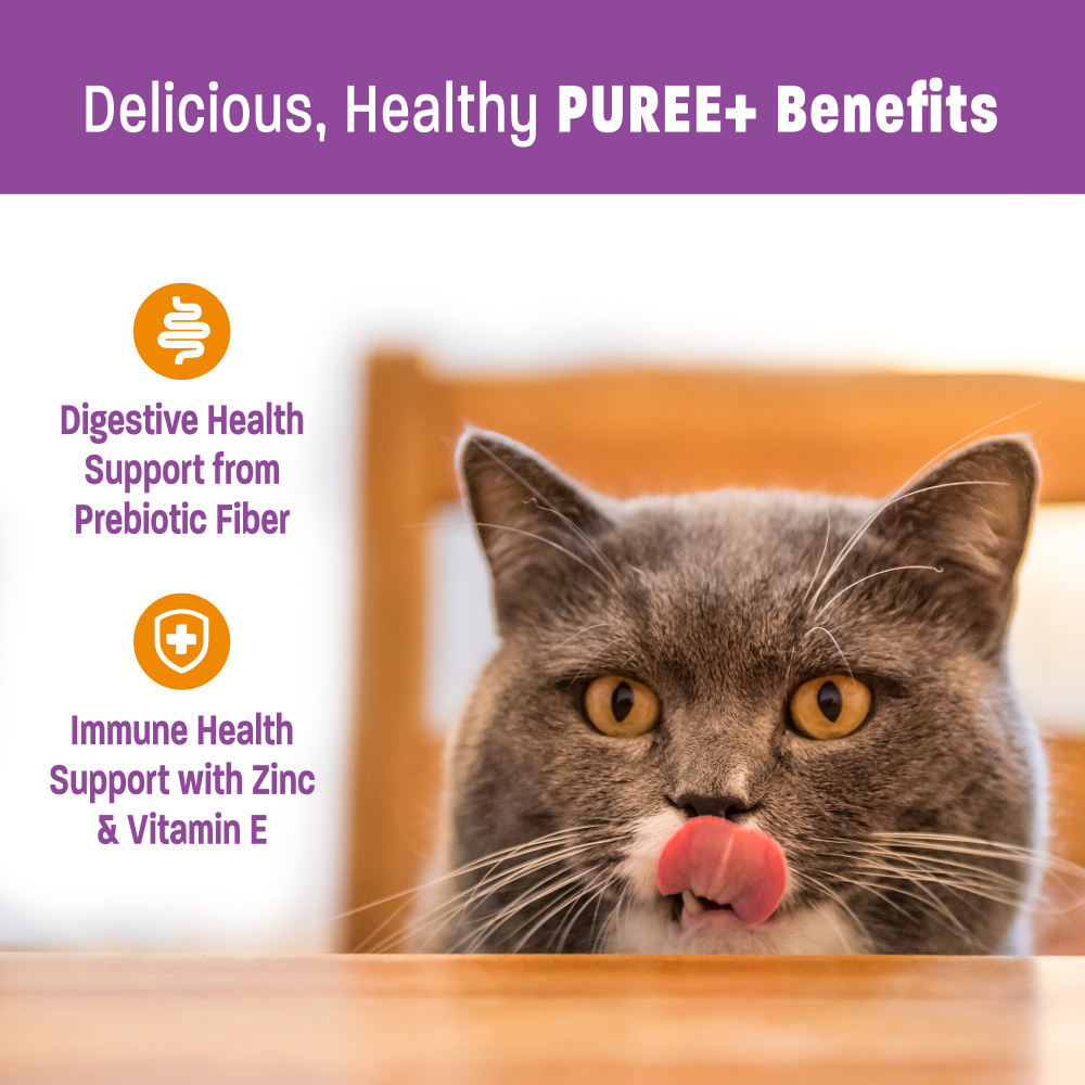 Wellness Lickable Treats Soft Puree Natural Grain Free Cat Treats Chicken
