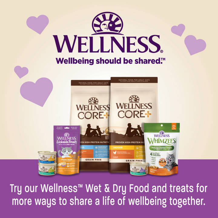 Wellness Lickable Treats Soft Puree Natural Grain Free Cat Treats Chicken