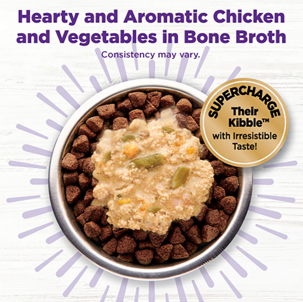 Wellness Bowl Boosters Hearty Toppers Chicken & Pumpkin Recipe in Savory Bone Broth Dog Food Toppers