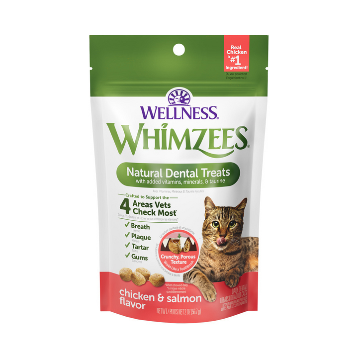 Whimzees Cat Dental Chicken & Salmon Flavor