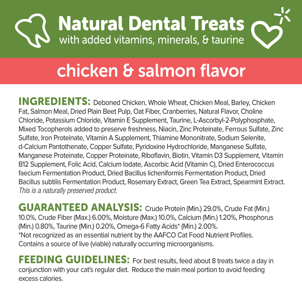Whimzees Cat Dental Chicken & Salmon Flavor