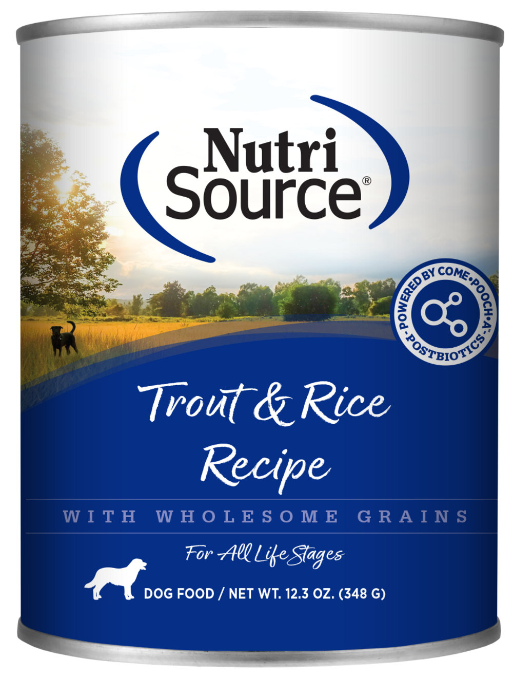 NutriSource Trout and Rice Canned Dog Food