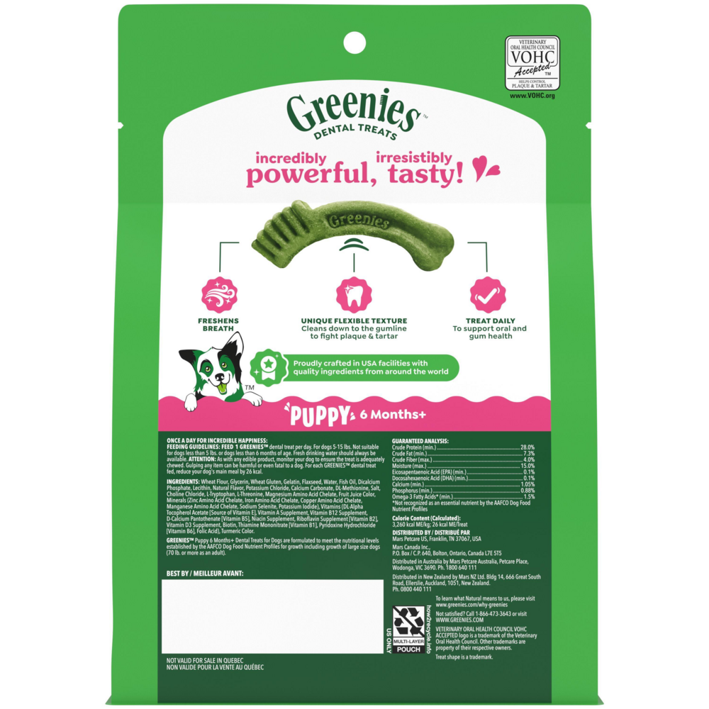 Greenies 6+ Months Puppy Teenie Dental Dog Treats
