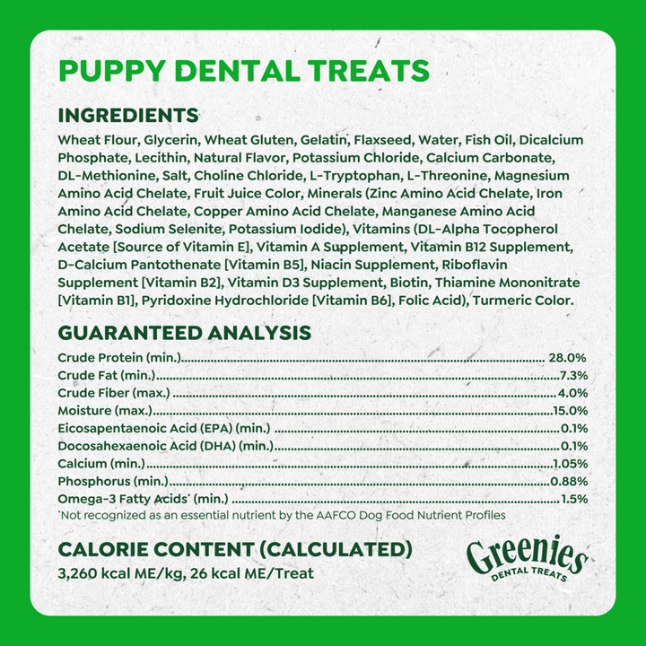 Greenies 6+ Months Puppy Teenie Dental Dog Treats