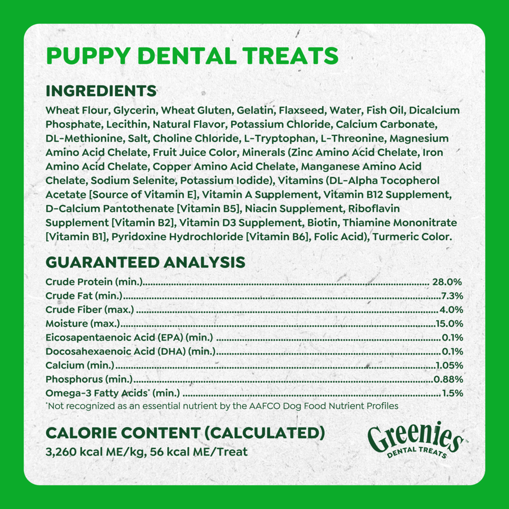 Greenies 6+ Months Puppy Petite Dental Dog Treats