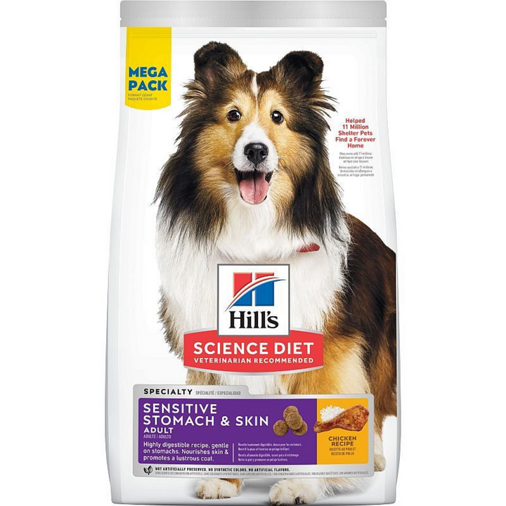 Hill's Science Diet Adult Sensitive Stomach & Skin Chicken Recipe Dry Dog Food