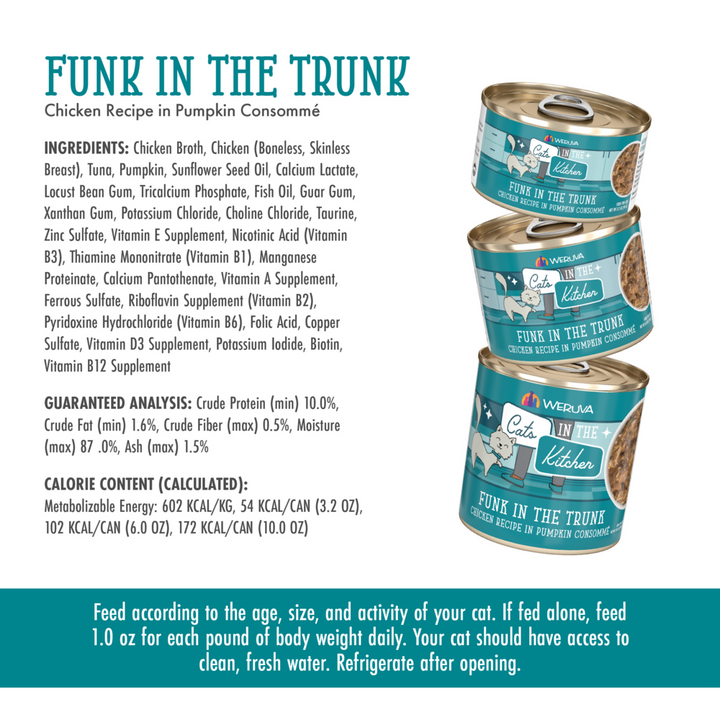 Weruva Cats in the Kitchen Funk in the Trunk Canned Cat Food
