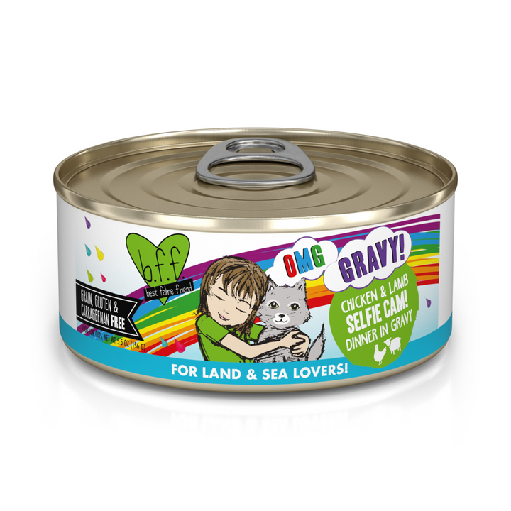 Weruva BFF Oh My Gravy Selfie Cam Grain Free Chicken & Lamb in Gravy Canned Cat Food