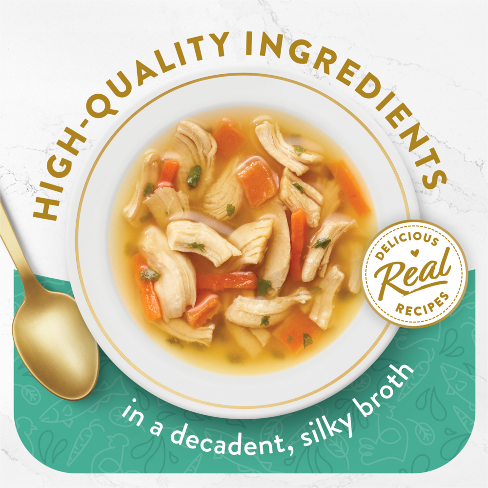 Fancy Feast Broths Chicken and Whitefish Wet Cat Food