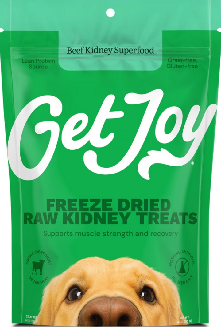 Get Joy Balance 100% Beef Kidney Freeze Dried Dog Treats