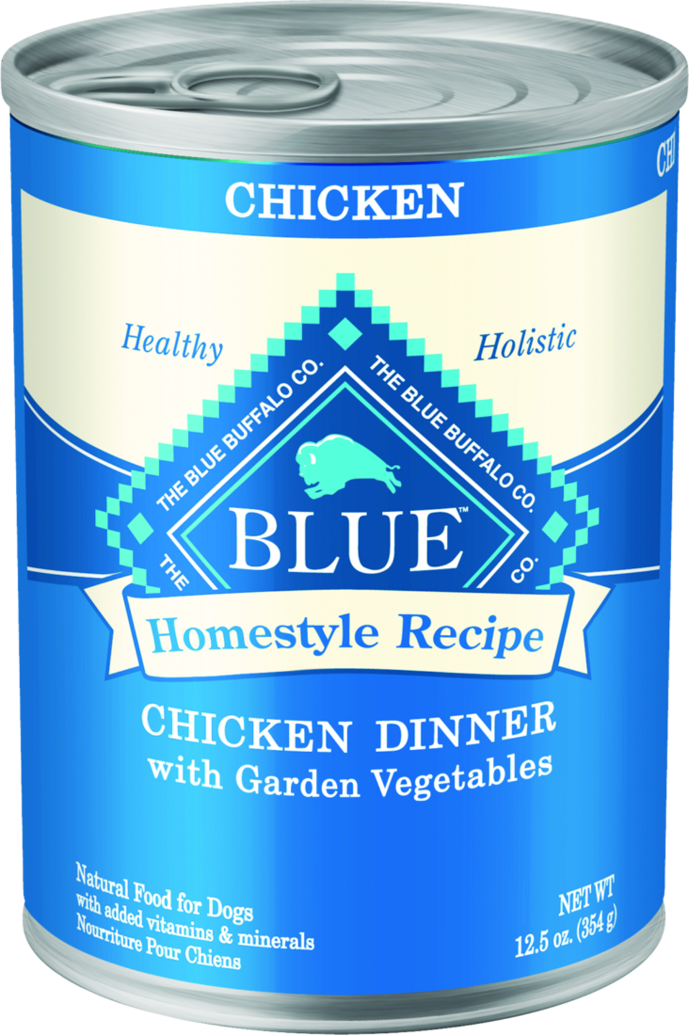 Blue Buffalo Homestyle Recipe Adult Chicken Dinner with Garden Vegetables Canned Dog Food