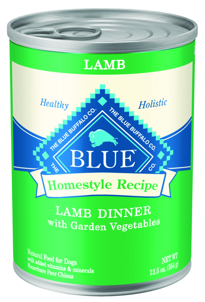 Blue Buffalo Homestyle Recipe Adult Lamb Dinner with Garden Vegetables Canned Dog Food