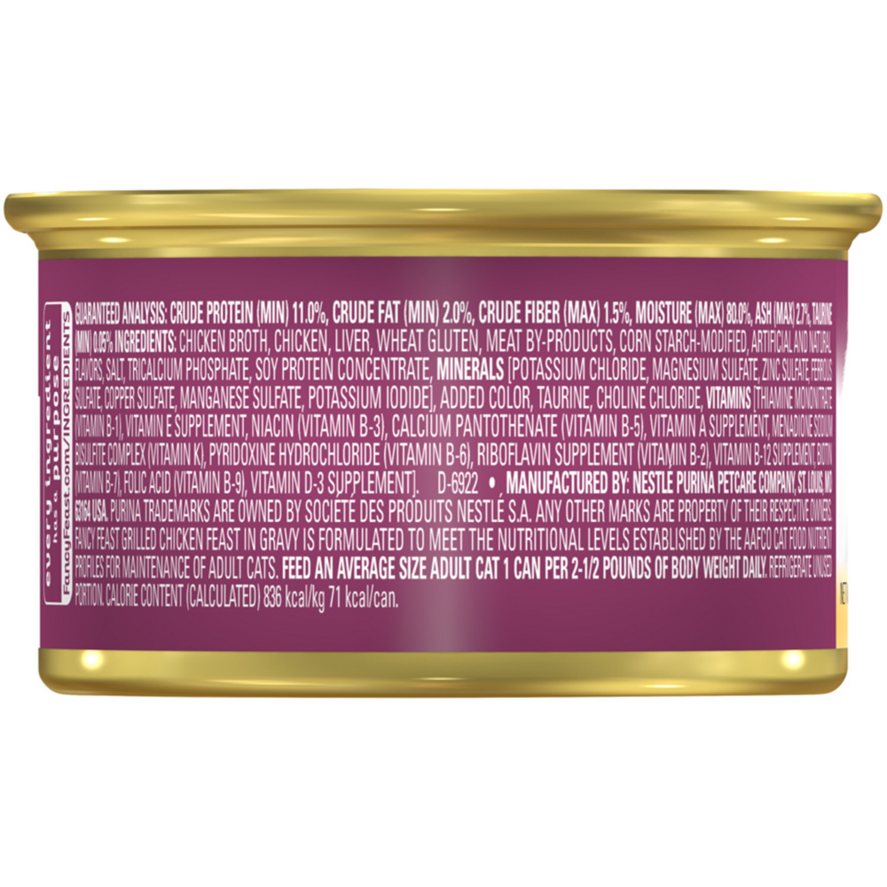 Fancy Feast Grilled Chicken and Gravy Wet Cat Food