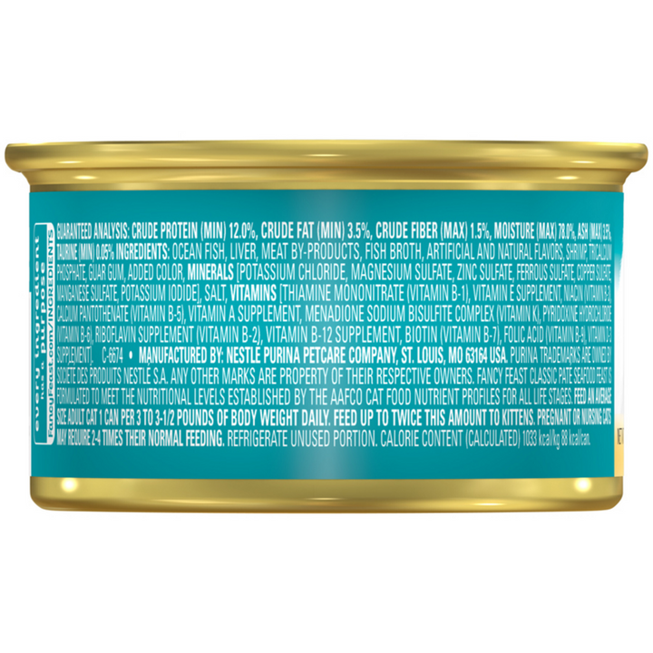 Fancy Feast Classic Pate Seafood Wet Cat Food