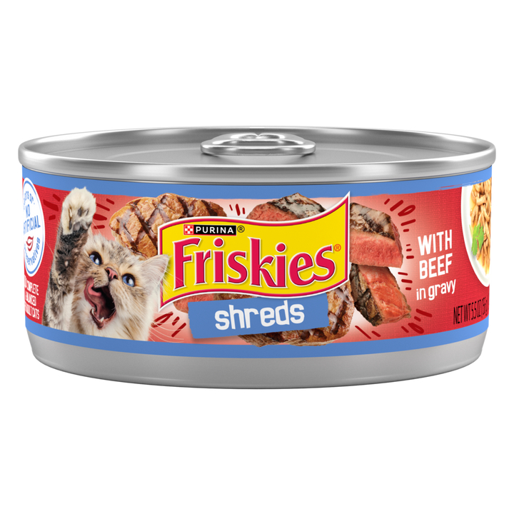 Friskies Shreds Beef and Gravy Wet Cat Food